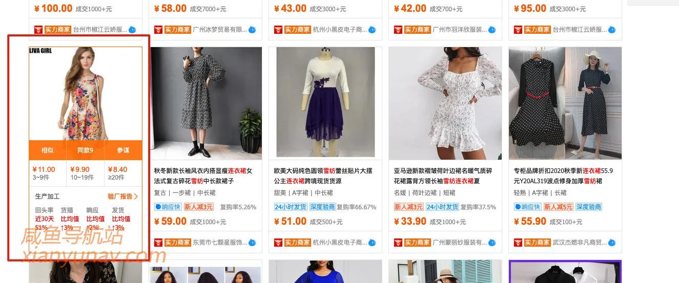 闲鱼女装货源怎么找？请深挖1688这个超级批发市场！