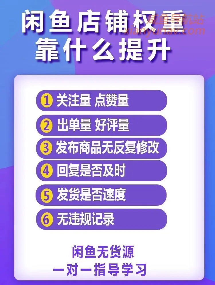 怎么提高闲鱼店铺权重？这6个点必须做好！