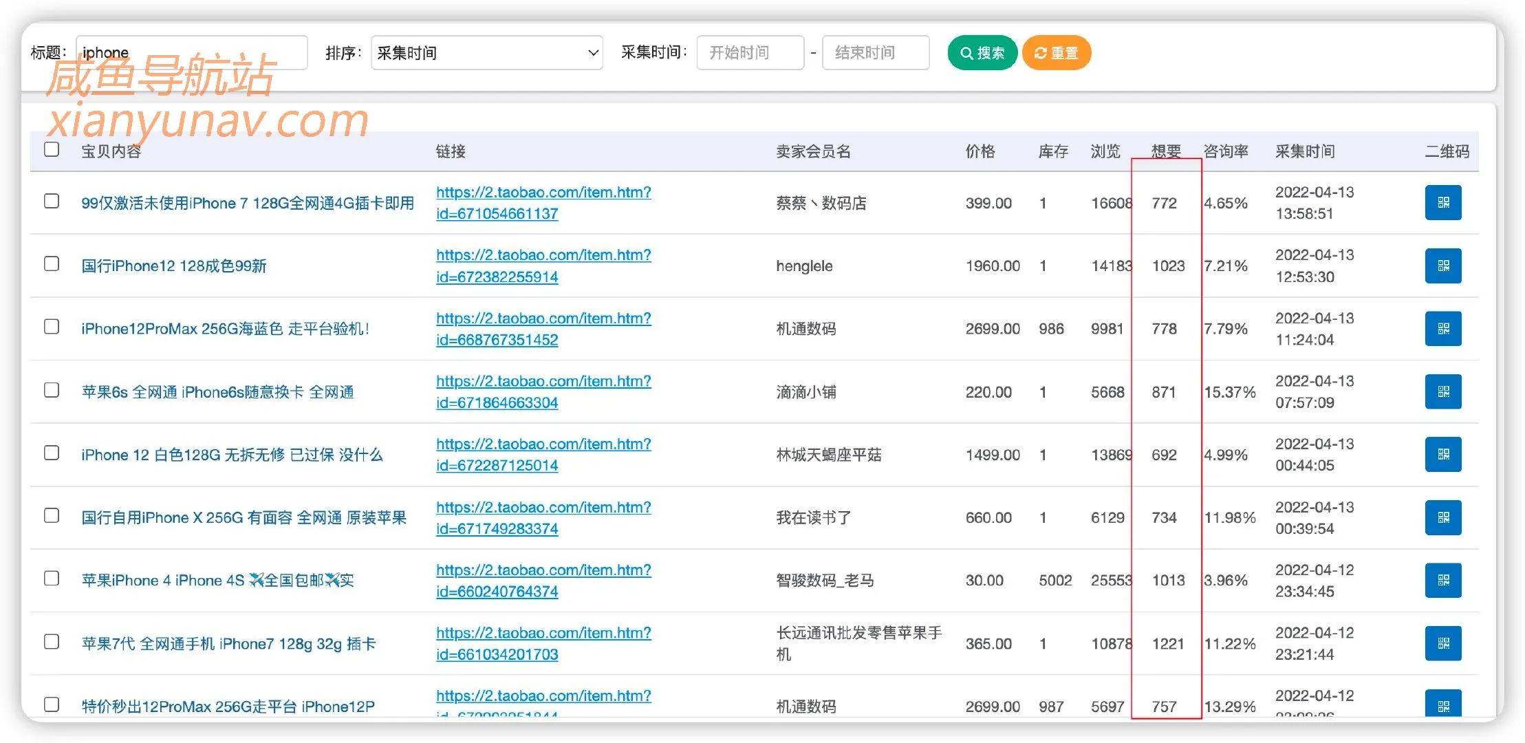 星球提问分享：如何能快速找到闲鱼一个类目下我想要比较多的链接？